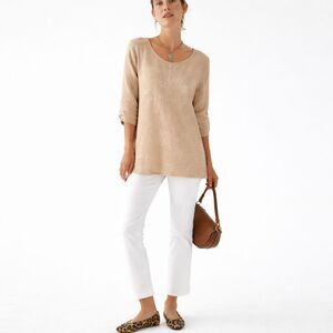 Lungo L’Arno Beige Linen Tunic |EUC| S